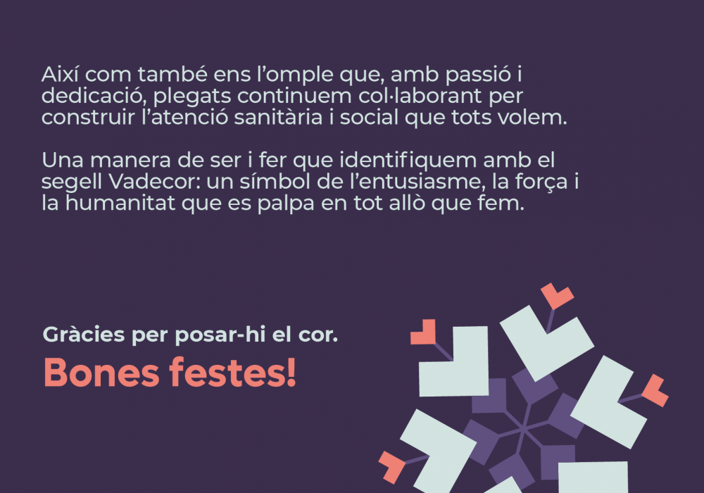 Desitgem que aquestes festes t’omplin el cor!